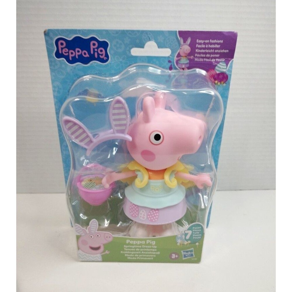 Peppa Pig Springtime Dress-Up Action Figure w/ Basket & Headband 3+